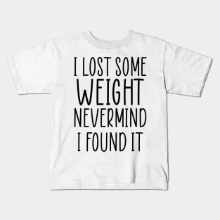 Funny Diet Sarcastic Weightloss Fasting Gym Workout Fitness Kids T-Shirt